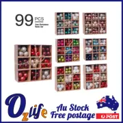 99pcs Xmas Baubles Christmas Tree Hanging Family Ornament Decorations Gifts