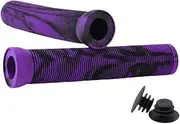 Perfeclan 2Pcs Bike Handlebar Grips Bike Handle Grips Soft Rubber Hand Grip for Mountain Bikes Bicycle Handle Bar Grips BMX Replacement