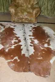 31 Ft Genuine Cowhide Rug/skin, Fully Processed Quality Cow Fur Skin