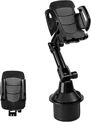 EZONEDEAL Cell Phone Holder for Car Universal Car Phone Holder Mount for Dashboard Windshield Air Vent Long Arm Cell Phone Car Mount - Black