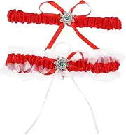 [Levemolo] Luxury Bridal Garters Lace Elastic Leg Ring for Wedding Bridesmaid Party
