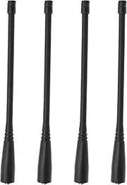 EMSea 4PCS Dual Band VHF 136-174MHz UHF 400-520MHz SMA-Female Antenna Compatible with Baofeng Handheld Radio GT-3 UV-5R UV5RE UV5RA 50ohm Impedance 17cm