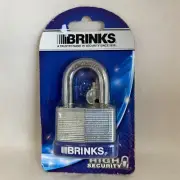 BRINKS 162-50091 50Mm Laminated Steel Padlock with Boron Steel Shackle