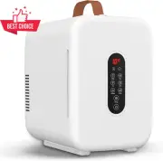 Mini Fridge 10L Portable Refrigerator Personal Cooler 12V Compact White