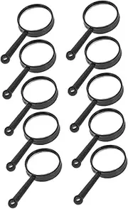 ARTIBETTER 10PCS Portable Handheld Magnifying Glass for Reading Exploration Repair High Clarity Optical Lens with Design for Easy Carrying for Seniors Mineral Examination