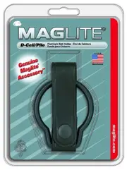 ASXD036 Plain Leather Belt Holder for D-Cell Flashlight, Black