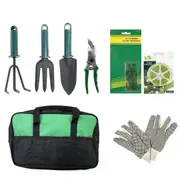 Assorted Gardening Tool Set Pruning Shears Gloves Fork Trowel Garden Tie