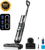 Rapidwash NEW430BL Cordless Wet Dry Vacuum, Smart Washer,Self-Clean,Tangle-Free