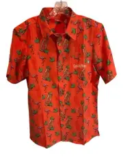 Shinesty Shirt Men's Med Orange Captain Morgan Cocktail/Flamingo Adult NWT