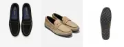 cole haan men's claude penny loafer shoes Nubuck leather Black, Amphora