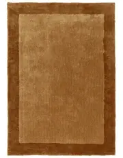 [Miss Amara] Rozanda Bordered Shag Rug in Brown