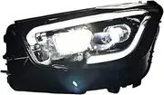 Car Lights Compatible For Benz GLC 2016-2022 W253 GLC300 GLC350 LED Auto Headlights Assembly Upgrade AMG Design Bifocal Lens Lamp Accessories(Include Start Scan)