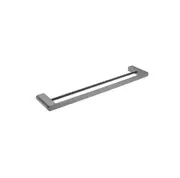 Nero Bianca Double Towel Rail 600mm Gun Metal NR9024DGM