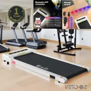 2hp Treadmill Electric Walking Pad APP Program Home Gym Fitness 360mm Belt White