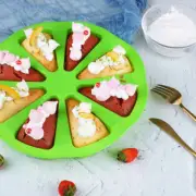 8-Triangle Round Silicone Cake Pan Tins Muffin Pizza Pastry Baking Tray Mould