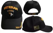101st Army Airborne Veteran Black Acrylic Adjustable Embroidered Cap Hat