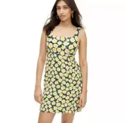 Diane von Furstenberg 90's Yellow Poppy Shift Mini Dress Sz: 00 NWT $35