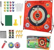 Golf Game Set - 4 in 1 Golf Battle Game - Interactive Outdoor Toy, Preschool Learning Activity for Children Home Studio