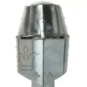Medieval Armor Templar Knight Helmet 18 Gauge Steel Helmet