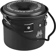 Backpacking Kettle Pot - Aluminum Pot for Camping, Uniform Heating Aluminum Water Boiler | Portable Aluminum Folding Handle Cookware Travel Helper Aluminum Kettle Camping Outdoor Camping Kettle |
