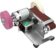Mini Electric Belt Sander DIY Polishing Grinding Machine Multifunctional Grinder Belt Cutter Sharpener Multiple Application Scenarios(Set5)