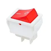 High Quality Red Rocker Switch 16A 240V 20A 125V DPST 4 Pin LED Light On/Off