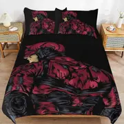 v6666 Bed Sheets Bedding Daredevil Bedding Sets Ultra Soft Skin-Friendly Duvet Cover 3 Piece, Cute Comforter Cover Bed Set for Boys Girls Kids ( 1 Du
