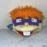 Vintage Nickelodeon Chuckie Rugrats Head Plush NWT 90s Cartoon