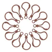 150 Pcs Plastic Lobster Claw Clasps Snap Lanyard Clip Hooks, Khaki