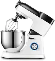 Stand Mixer,5-QT, 8-Speed Tilt-Head Food Mixer, Kitchen Electric Mixer with Dough Hook, Wire Whip & Beater