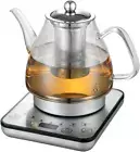 Electric Glass Kettle - 800W Cordless Fast Boil Digital Glass Kettle with Tea In