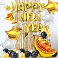 在飛比找momo購物網優惠-派對佈置福氣招財新年氣球燈飾組1組(派對 氣球 跨年 新年 