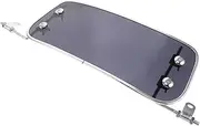 TINEASUR Motorcycle Windscreen Visor with Air Deflector Extendable Windshield for Scooters Black