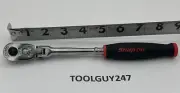 SNAP ON TOOLS USA RED 1/4 Drive Soft Grip Quick-Release Flex Ratchet THRLF72 +
