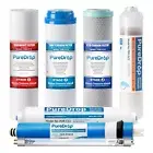 PureDrop PDR-F7KU50 50 GPD Reverse Osmosis Water Filter Replacement Cartridges