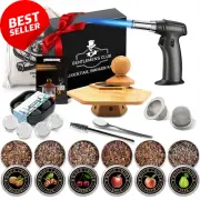Cocktail Smoker Kit with Torch, Whiskey & Bourbon Gift Set for Men
