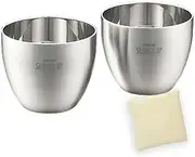 J-Kitchens EcoBag Liquor Cup Set, 18-8 Stainless Steel, Double Layer Structure, Hairline Finish, Sakura, 2.0 fl oz (58 ml), Made in Japan