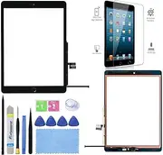 for iPad 9 (9th Generation 2021) Screen Replacement Touch Digitizer Glass 10.2 Inch Model A2602 A2603 A2604 A2605 with Home Button +Toolkit.