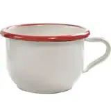 在飛比找遠傳friDay購物優惠-《ibili》復古琺瑯馬克杯(紅150ml) | 水杯 茶杯
