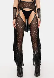 [J Valentine] Karma Cowgirl Fringe Chaps
