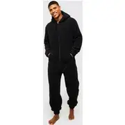 Mens Black Borg Onesie