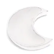 White Wash Wooden Crescent Moon Dish Bowl Trinket Crystals Jewellery Tray 20cm