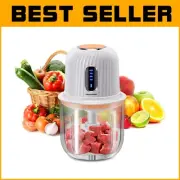 Cordless 600ml Food Processor - Powerful Mini Chopper for Meat & Vegetables