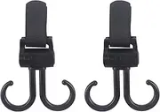 Mommy Hook for Stroller,Adjustable Stroller Hooks Non-Slip Design - Heavy Duty Attachment Bag Clips for Car or Shopping Cart Organizer Accessory