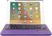 iPad Pro 9.7 inch Keyboard Case,Dingrich 360 Degree Rotating Case with Magnetic Detachable Bluetooth Keyboard for Apple iPad Pro 9.7 + Screen Protector + Stylus(Purple)