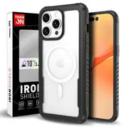 Tough On Iron Shield Phone Case for iPhone 15 Pro (with Magsafe) - Black