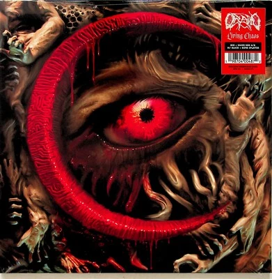 OCEANO Living Chaos LP (NEW 2024 Red Silver Splatter Coloured Vinyl) Deathcore