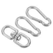 Double Ended Swivel Eye Hook M6 Working Load 135kg/297lbs with Snap Hooks