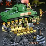 坦克系列積木 兼容樂高虎式坦克二戰軍事履帶式裝甲車樂高積木男孩拼裝益智玩具