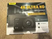 Campark 4K Ultra HD GPS Logger WIFI connect Dash Camera DC10 New